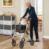 Rollator 90-103cm výškově nastavitelný, hliníkové chodítko Náhled obrázku produktu 4