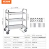 VEVOR 3-stupňový mobilný laboratórny vozík z nehrdzavejúcej Náhľad obrázku produktu 8