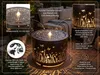 Gartenbrunnen mit LED Beleuchtung aus Metall runder Produktbild-Vorschau 2