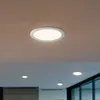 LED Deckenleuchte, Einbau Panel, Alu, weiß, rund, H 1,2 cm Produktbild-Vorschau 3