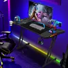 Bettizia 140 x 60cm Tavolo da gioco a LED, scrivania da Anteprima dell’immagine prodotto 1