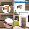 4rain SLIM wandtank 500 L taupe Productafbeelding-voorbeeld 4