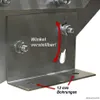 A close-up of a metal bracket with bolts and text labels. Náhled obrázku produktu