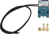 A product shot of a solenoid valve with wires and fittings. Podgląd zdjęcia produktu