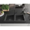 Mexen Mario 2-Becken-Granitspüle mit Mischbatterie Flora, Produktbild-Vorschau 3