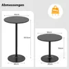 COSTWAY Tavolino alto Ø 60 cm, 2 in 1: tavolo da bar e Anteprima dell’immagine prodotto 3