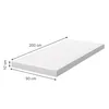 A mattress with dimensions indicated by arrows and text. Podgląd zdjęcia produktu