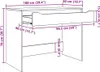vidaXL Scrivania con cassetti bianchi 100 x 50 x 78 cm Anteprima dell’immagine prodotto 8