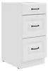 Küchen Unterschrank 40 cm Stilo Weiß Vollauszug Soft-Close Produktbild-Vorschau 1