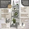 TTL HOME Blumenleiter Flower Ladder L 160x41x50cm hellgrau Produktbild-Vorschau 3