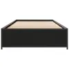 Bettgestell Schwarz 90x190 cm Holzwerkstoff und Metall Produktbild-Vorschau 4