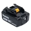 A black Makita 18V lithium-ion battery pack with yellow and white accents, shown against a white background. Produktbild-Vorschau