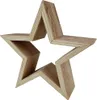 Deko Holzstern 17cm Natur Weihnachtsstern Fensterdeko Produktbild-Vorschau 1