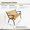 Gartenbank MADEIRA aus Holz & Gusseisen | 2-Sitzer | Produktbild-Vorschau 3
