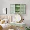 70cm Wandschrank Glas Doppeltür Modern Grün Geflochten Produktbild-Vorschau 19