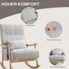 Sedia a dondolo HOMCOM con cuscino lombare e tasca Anteprima dell’immagine prodotto 5