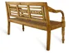Gartenbank CHRISTOS Antique-Natural 150cm Massivholz Produktbild-Vorschau 3