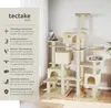 tectake® Kratzbaum Entissar 214 cm inklusive Kippschutz Produktbild-Vorschau 2