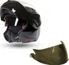 CMX Klapphelm Spacer glänzend schwarz + Ersatzvisier dunkel Produktbild-Vorschau 6