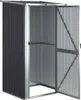 An empty metal shed with its doors open, shown from a slightly angled front view. Produktbild-Vorschau