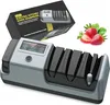 5 in 1 Electric Knife Sharpener - 3 Rotation Speeds, Grey Produktbild-Vorschau 1