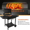 SunJas Holzkohlegrill CA-6146 Grillwagen Temperaturanzeige Produktbild-Vorschau 2