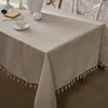 Bawełniany lniany obrus z możliwością prania, obrusy w Podgląd zdjęcia produktu 1