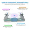 Diagram of an orthopedic pillow highlighting different support areas. Produktbild-Vorschau