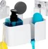 Sprchový regál - 21x9x19 cm - Bez vrtání - Plast - Sprchový Náhled obrázku produktu 8