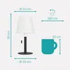 EGLO 75889 SOLAR-LED-RGBW-Tischleuchte WS/SW Produktbild-Vorschau 8