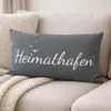Kissen mit Spruch Deko "Heimathafen" - ca. 53 x 31 cm Produktbild-Vorschau 2