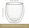 Creano doppelwandige Espresso-Gläser, 6er Set 80ml, Produktbild-Vorschau 3