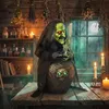 HOMCOM Geanimeerde Halloween-heks voor op tafel, 47 cm, met Productafbeelding-voorbeeld 9