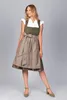 Edelnice Midi Dirndl Emilia Grün Cord 36 Produktbild-Vorschau 2