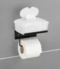 Toilettenpapierhalter aus Metall mit Ablage DESULO Produktbild-Vorschau 3
