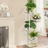 Blumenständer Hoch aus Metall und Holz,Pflanzenständer mit Produktbild-Vorschau 3