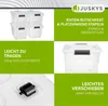 Juskys Aufbewahrungsbox mit Deckel - 4er Set Kunststoff Produktbild-Vorschau 3