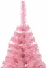 vidaXL Sztuczna pół choinka ze stojakiem Różowa 210 cm PVC Podgląd zdjęcia produktu 5