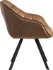 WOHNLING Esszimmerstuhl Wildlederoptik Beige Gepolstert Produktbild-Vorschau 3
