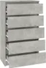 A chest of drawers against a white background. Náhled obrázku produktu