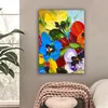 MuchoWow® - Leinwandbilder - Ölfarbe - Malerei - Blumen, Produktbild-Vorschau 2