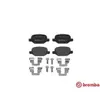 Brembo Bremsbelagsatz, Scheibenbremse Hinterachse P 23 065 Produktbild-Vorschau 4