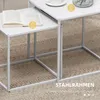 HOMCOM 2er-Set Couchtisch, Eckiger Beistelltisch, Produktbild-Vorschau 6