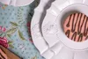 Clayre & Eef Assiette à déjeuner Ø 21 cm Blanc Céramique Voir les images du produit 3