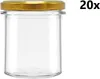 A clear glass jar with a gold lid, shown against a white background. The number "20x" is visible in the top right corner. Náhled obrázku produktu