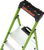 A close-up view of a green and black Little Giant step ladder. Podgląd zdjęcia produktu