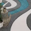 Tappeto di design moderno con motivo astratto a onde e Anteprima dell’immagine prodotto 8