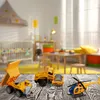 Relaxdays Baustellenfahrzeuge Kinder, 6er Set, Produktbild-Vorschau 2