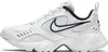 A white Nike Air Heights women's sneaker with black accents is shown against a white background. Voir les images du produit