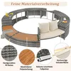 Garten-Lounge-Set mit runder Couch, Gartenmöbel-Set, Produktbild-Vorschau 15